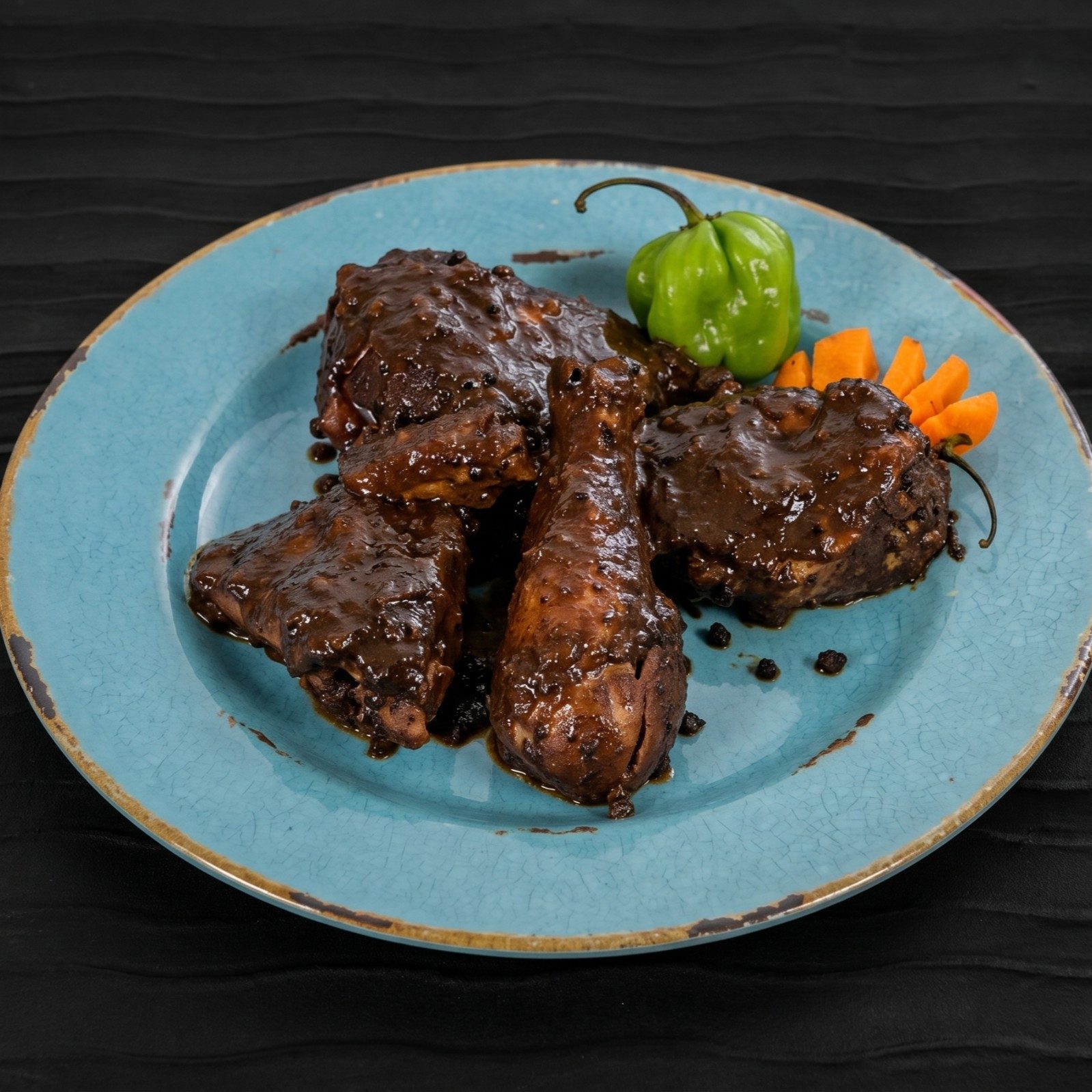 BBQ Jerk Chicken.